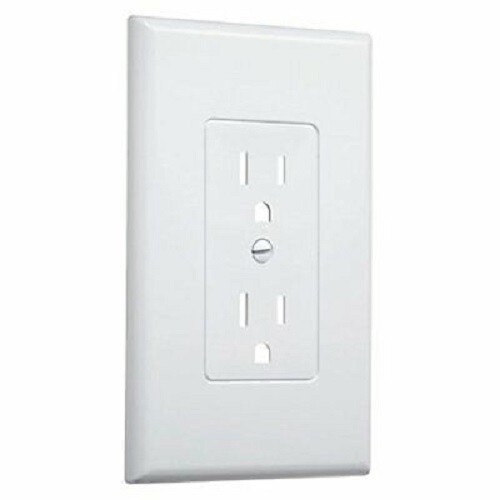 Hubbell Taymac – 2500W 1 Gang Decorator Wall Plate for Duplex Recep, White
