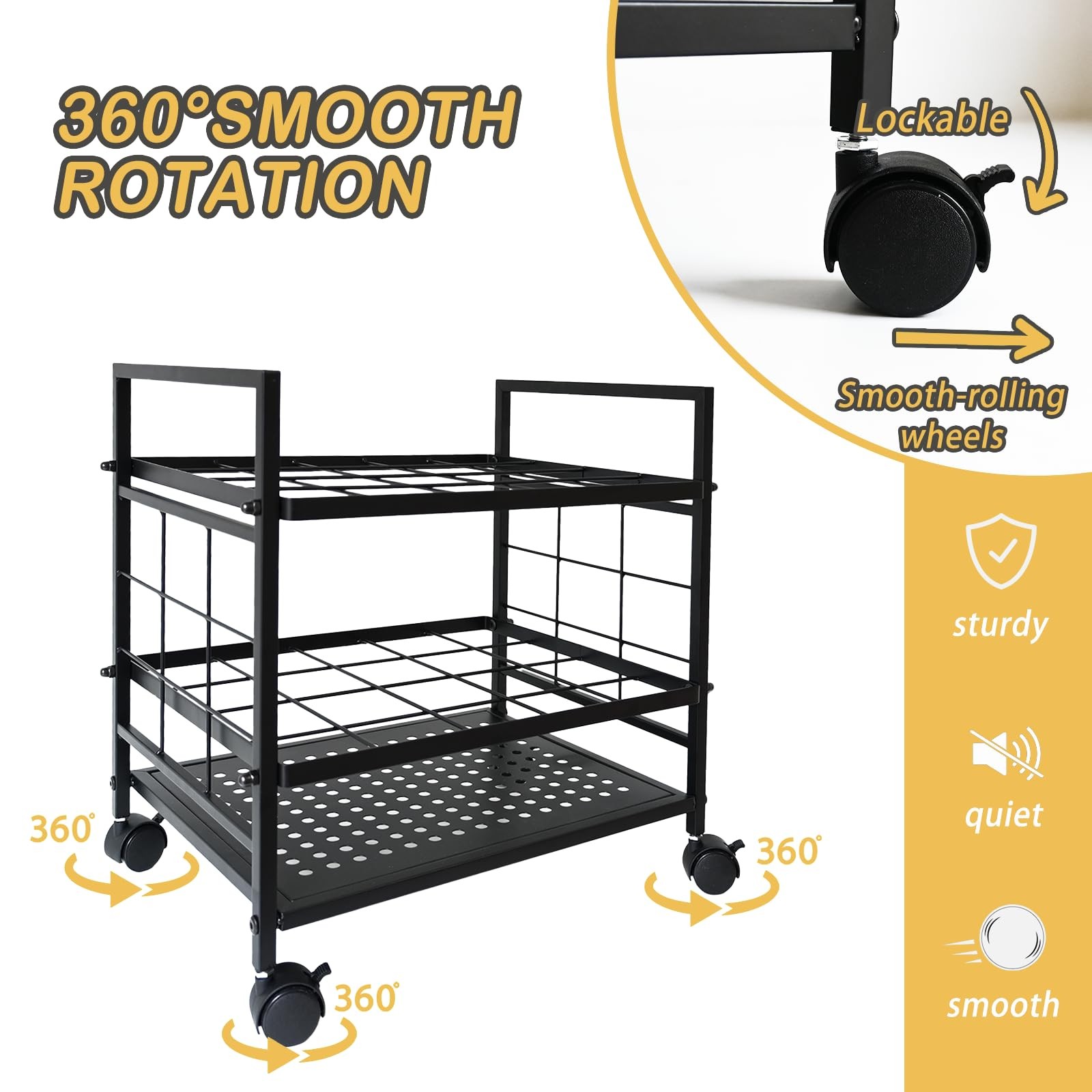 Blueprint Organizer with Rolling Wheels, 20-Slot Storage Rack – Mobile Cart f…