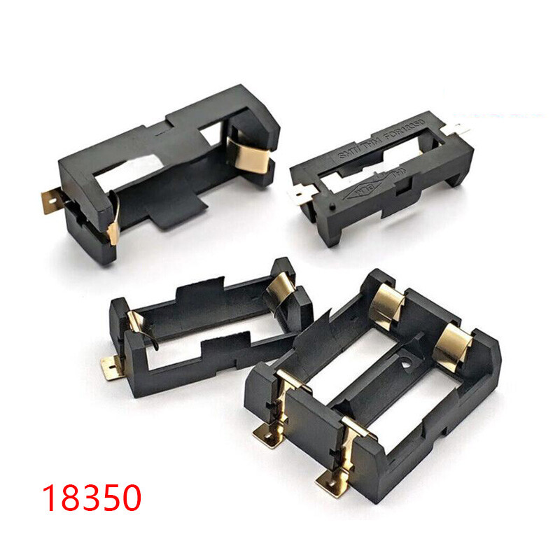 18350 Battery Holder SMD SMT Batteries Case Storage Box With Pins 1 2 Slot New