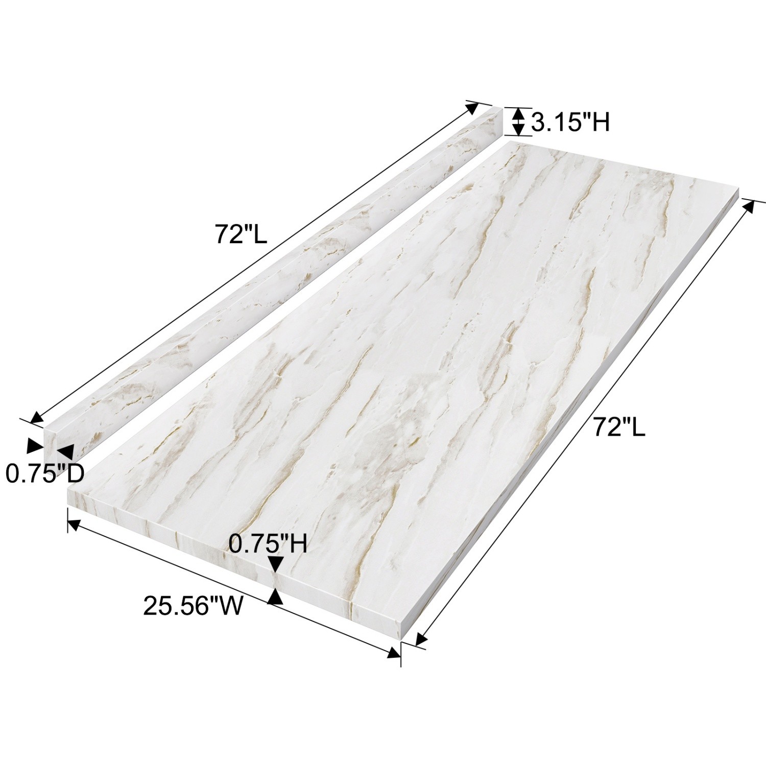 Table Top for Office Kitchen Table Wood Countertop DIY Washer Dryer Counter Top