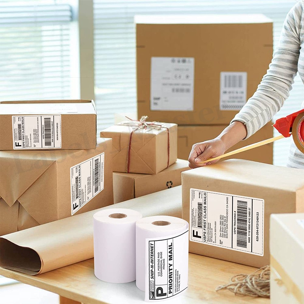 4″x6″ Direct Thermal Shipping Labels Fanfold and Rolls for Zebra&Rollo Printers
