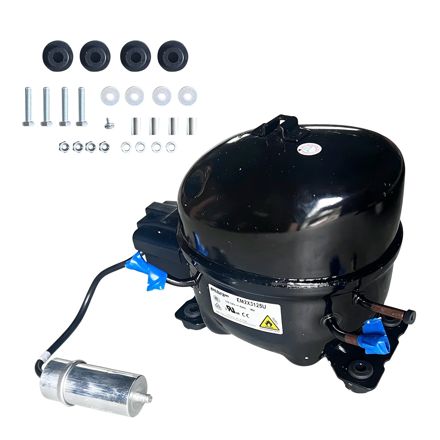 NEW Thermally Protected Compressor 115-127V 60 Hz 1PH EM2X3125U For Embraco
