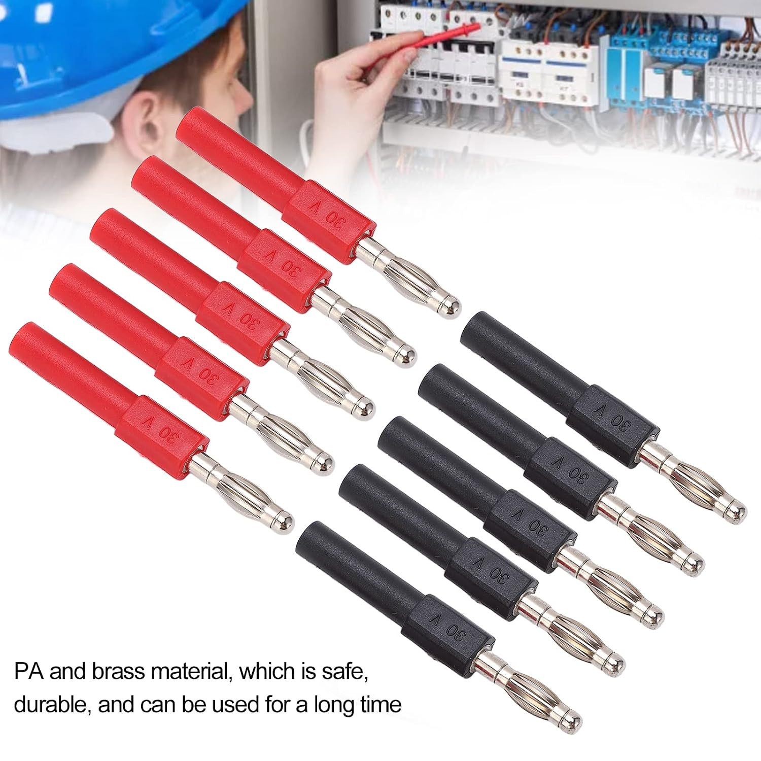 5Set J.20012 Banana Plug Connector 4Mm Male to 2Mm Female Multimeter Banana Plug
