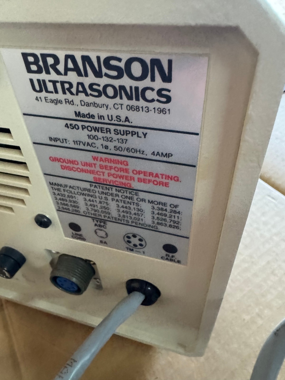 Branson Sonifier 450 Ultrasonics Cell Disruptor with 102 Converter