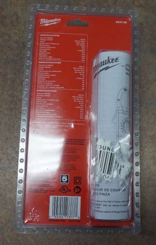 MILWAUKEE (2237-20) 600 Amp AC/DC Digital Clamp Meter HVAC/R