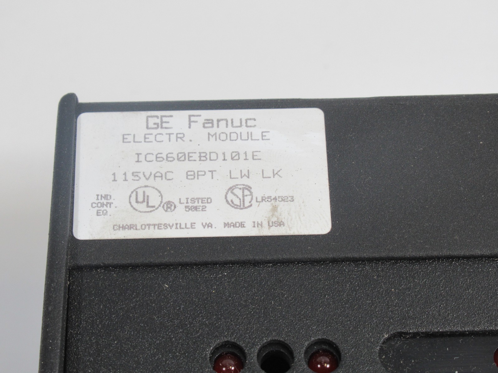 GE Fanuc IC660TSD100B/IC660EBD101E Module Terminal Assembly 115VAC USED
