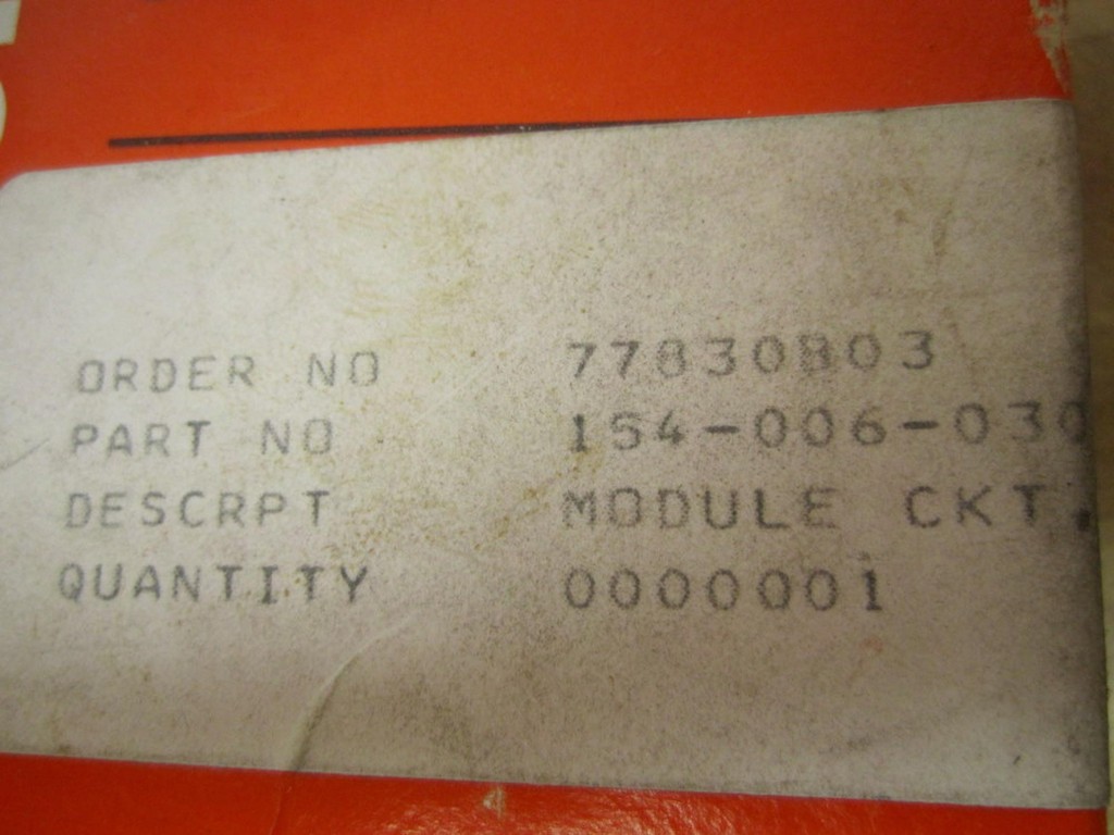 Raymond 154-006-030 Module CKT