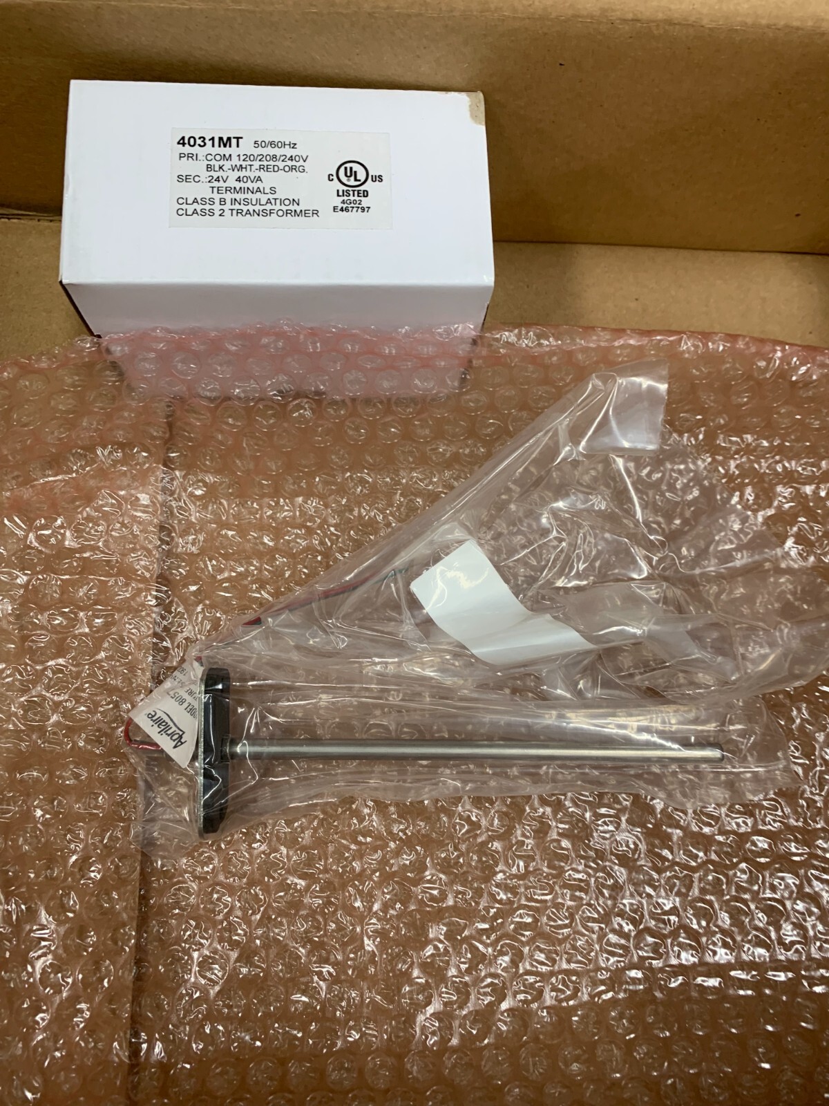 Aprilaire 6403K M-Stage 3-Zone Control Panel Kit DAT Sensor 24V 40VA Transformer