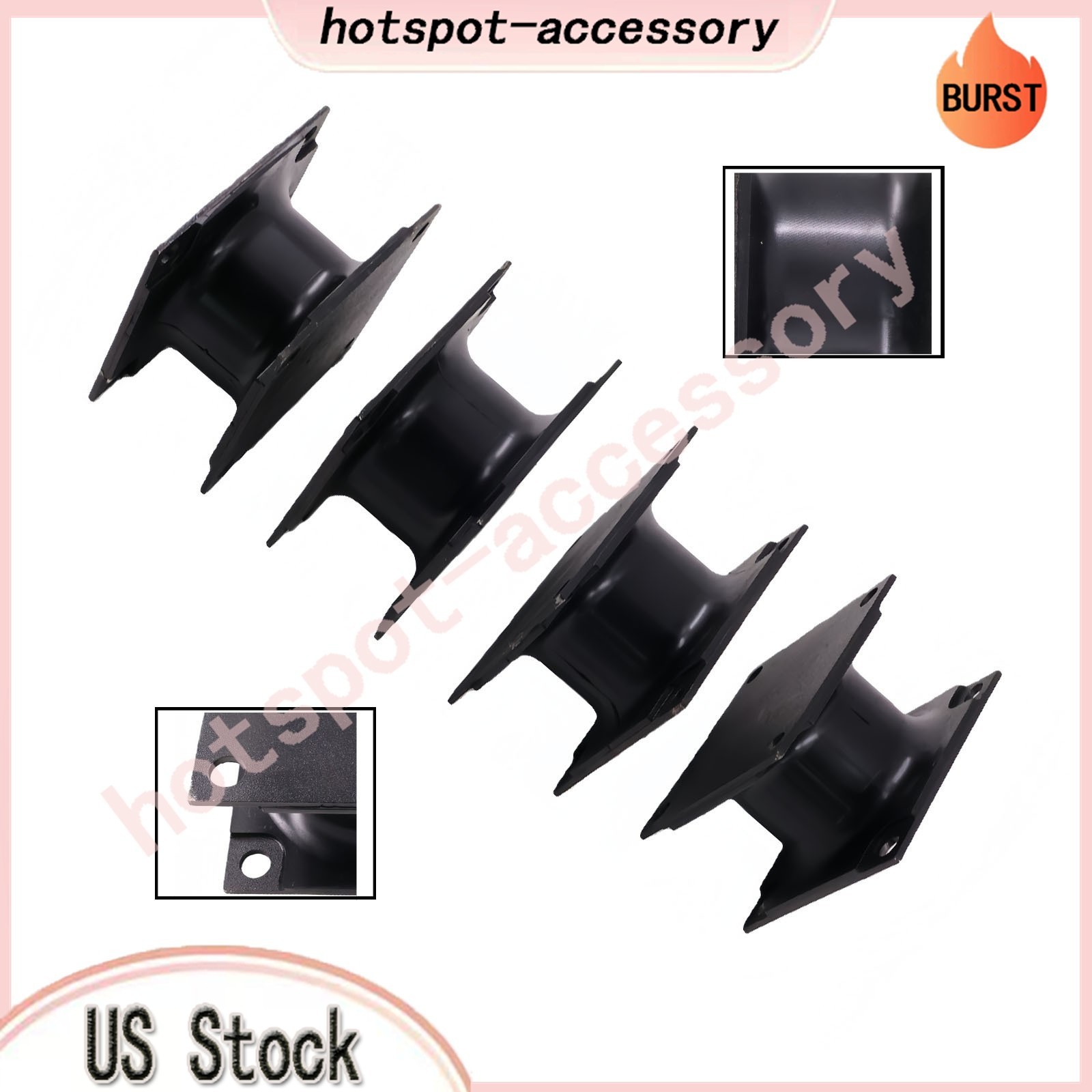 4PCS Vibratory Plate Compactor Rubber Isolator Shock Mount Fits For Doosan