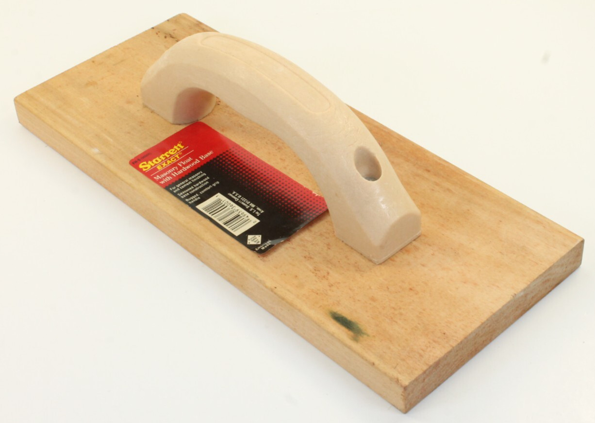 Starrett Exact Comfort Grip Handle Hand Float Masonry Tool USA 12″ x 5″ Hardwood
