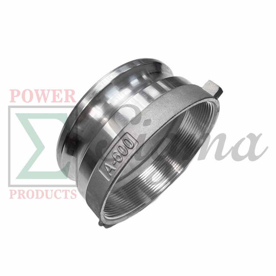 Sigma Aluminum TypeA Cam Groove Coupling Fitting 6″ Male Camlock x 6″ Female NPT