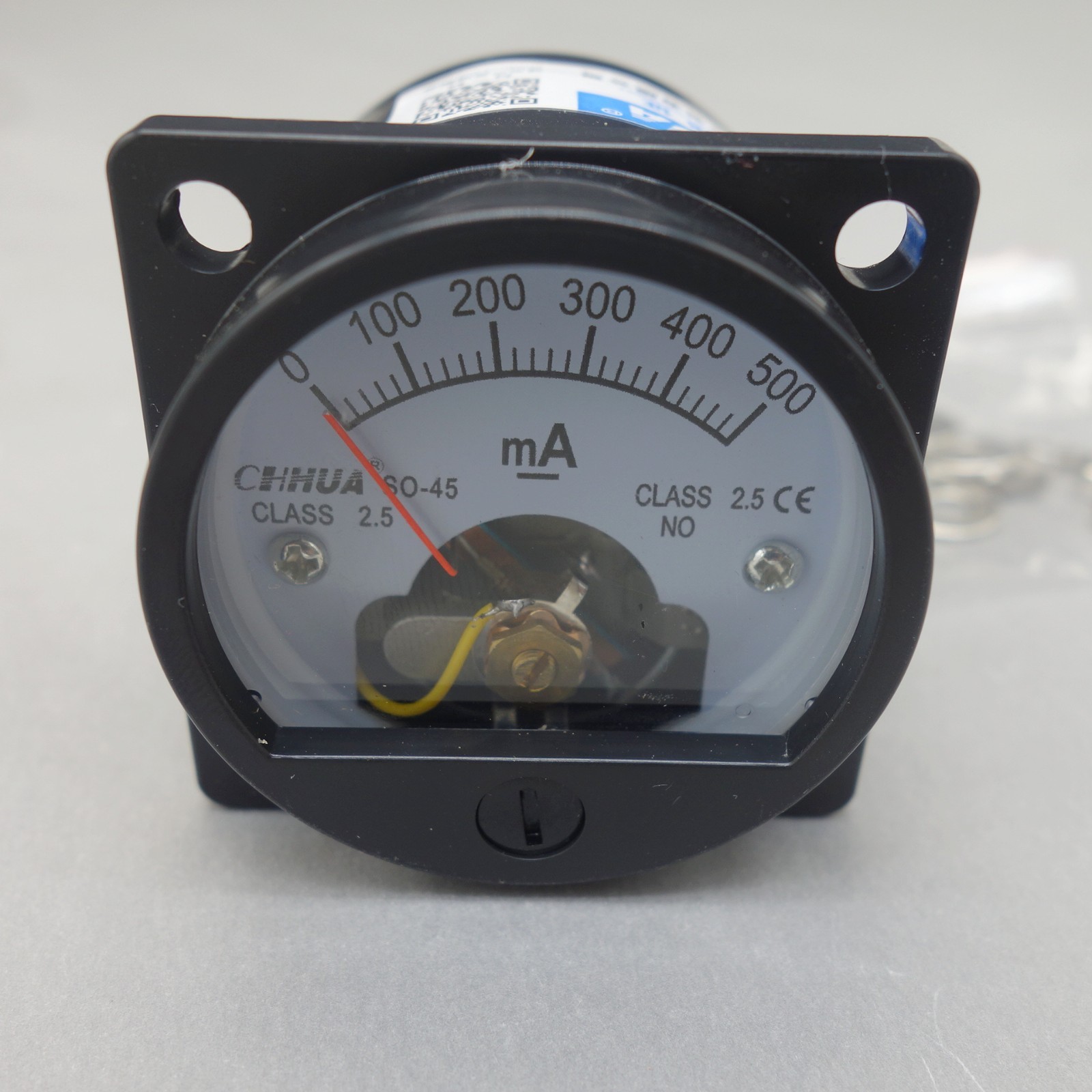 1PC DC 0-500MA Analog Ammeter Panel AMP Current Meter SO45 directly Connect