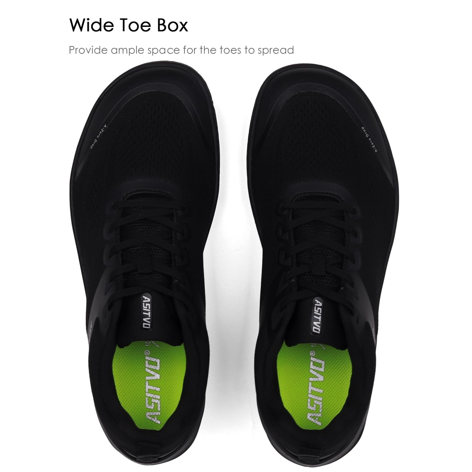 ASITVO Wide Barefoot Shoes Men Gym Zero Drop Sole Minimalist Cross Trainer Wi…