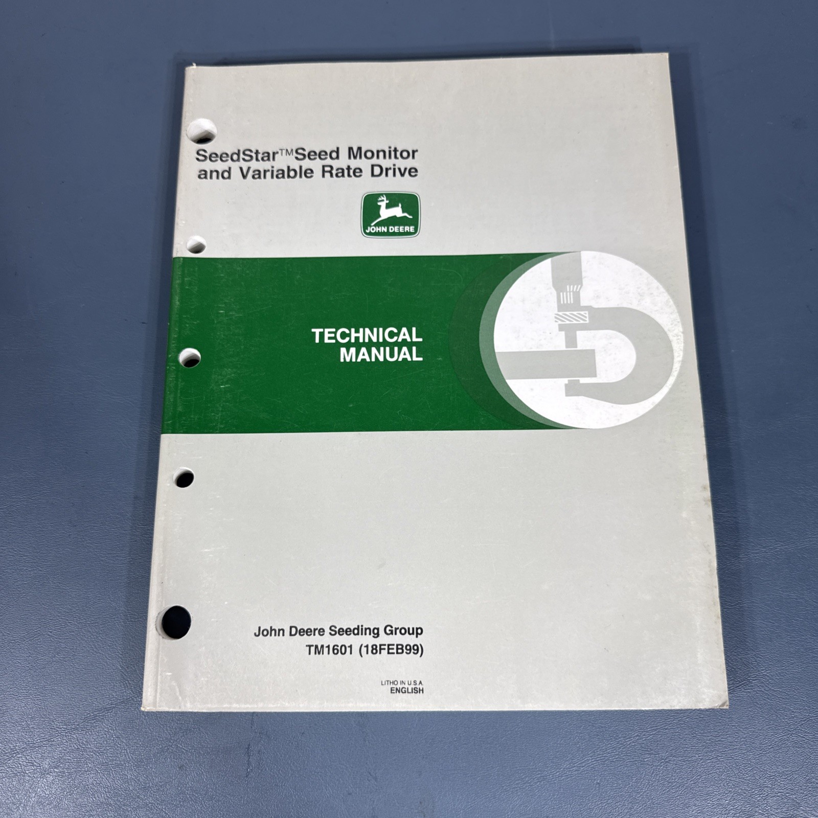 John Deere SeedStar Seed Monitor System Tech Manual TM1601 (18FEB99)