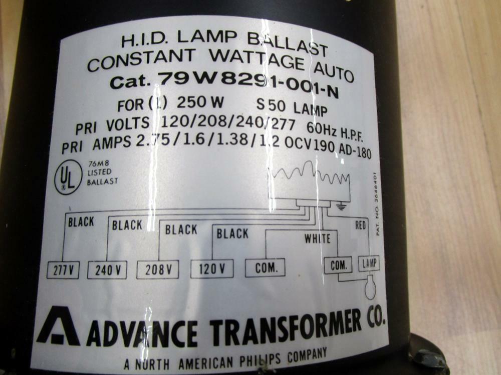 Advance Transformer 79W8291-001-N H.I.D. Lamp Ballast 79W8291-001
