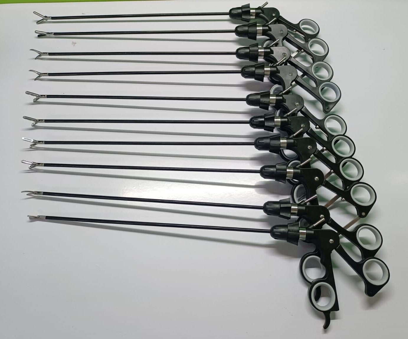 10pc Laparoscopic Storz-Type Grasping Forceps 5mmx330mm Reusable Instruments