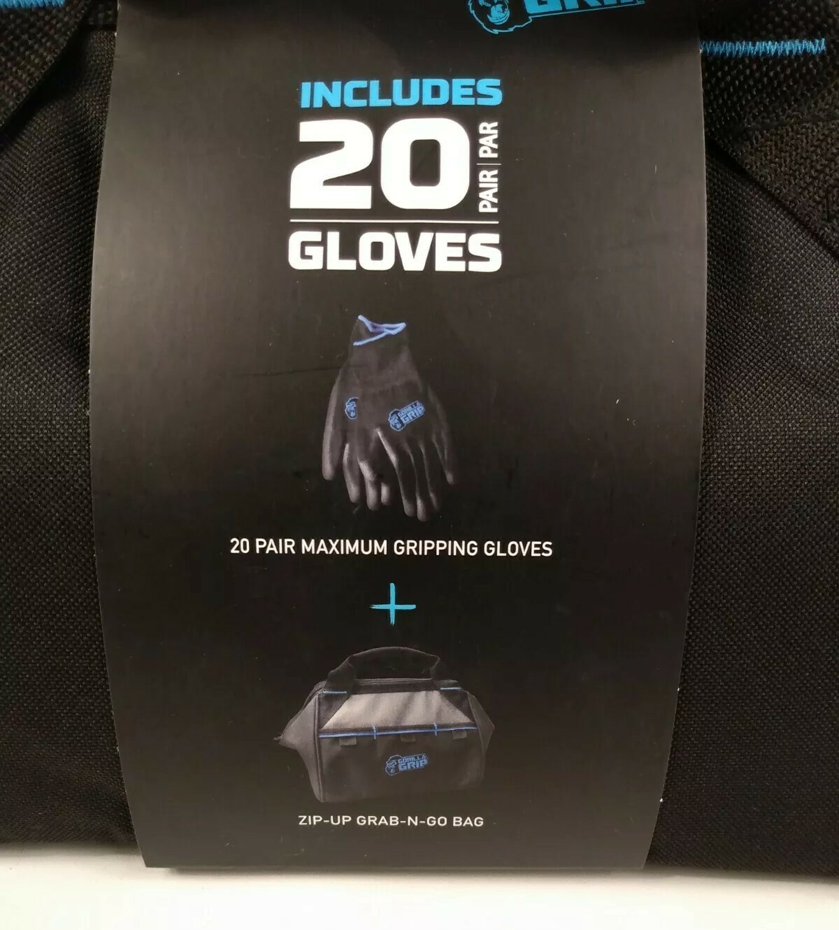 Grease Monkey Gorilla Grip 20 Gloves Mechanic Maximum Gripping Large Grab Go Bag