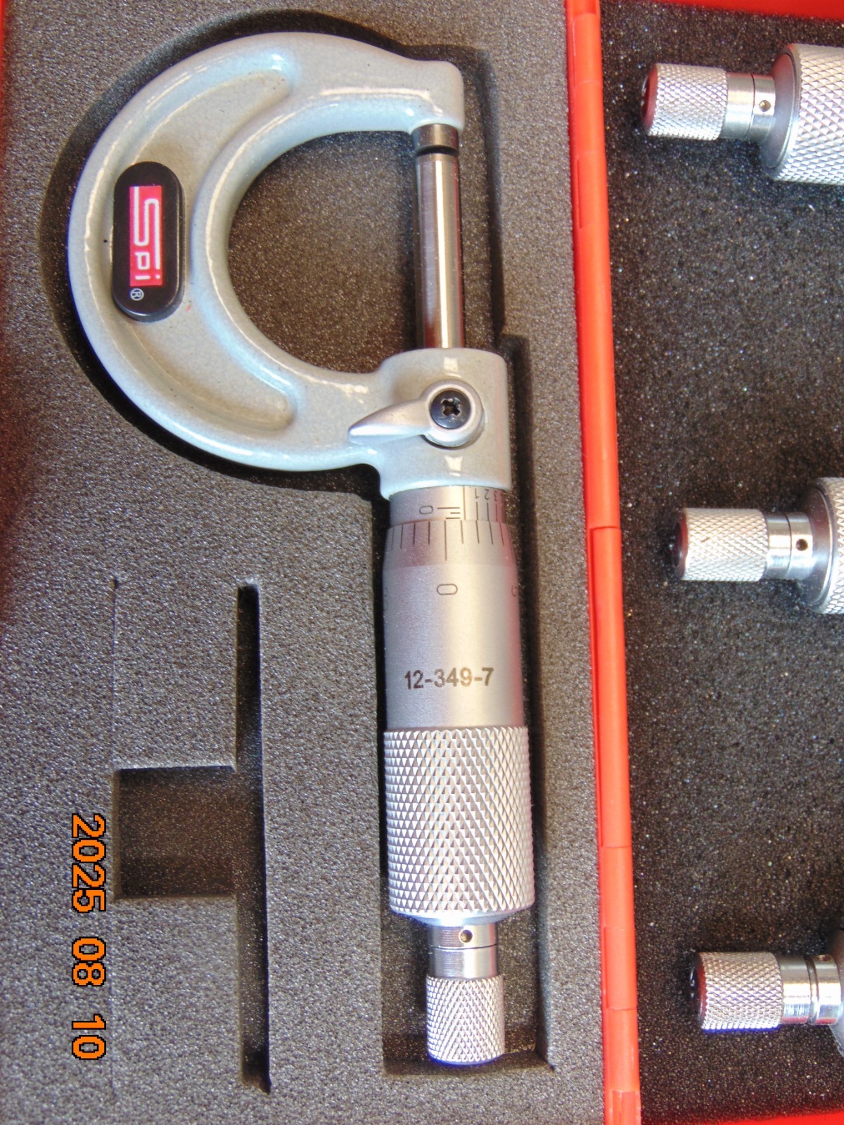 (1) SPI 12-349-7 Outside Micrometer 0 to 1″ Range