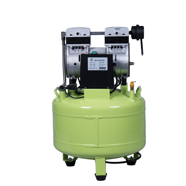 40L Low Noise Silent Oil Free Air Compressor GA-81 One for Two Dental Chair US