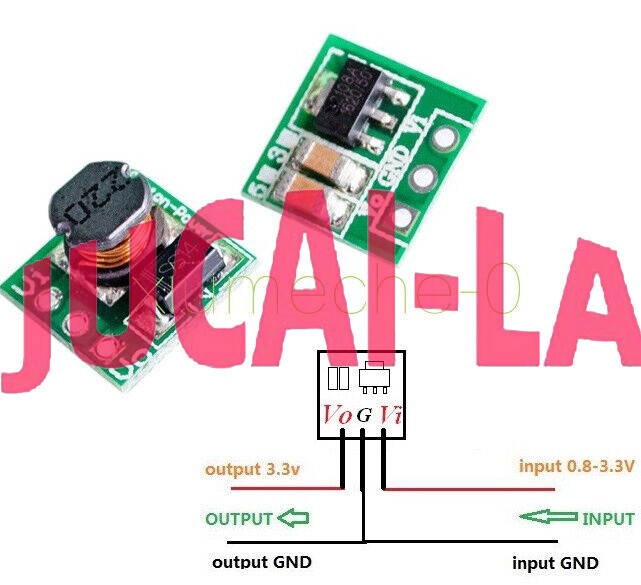 DC-DC 1V 1.2V 1.5V 1.8V 2.5V 3V to DC 3.3V Step-UP Boost Power Supply Converter