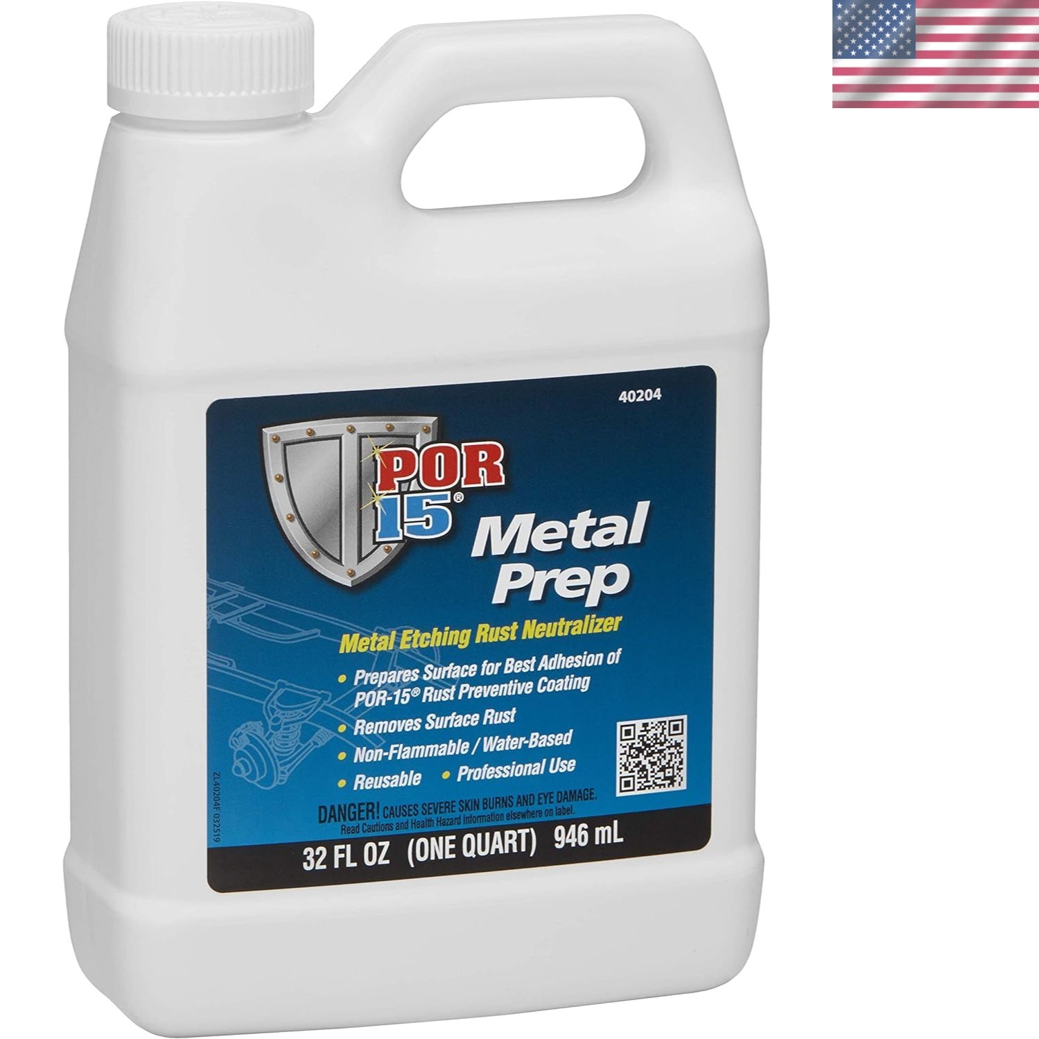 Metal Prep, Metal Etching Rust Neutralizer, Non-flammable and Water-based, 32…