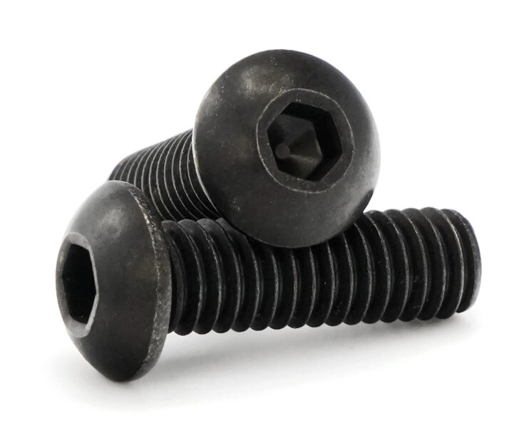 1/4″-20 | Black Oxide Stainless Steel Button Head Socket Cap Screws – All Length