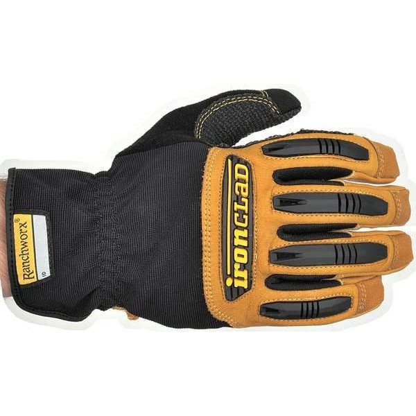 Ironclad Performance Wear Rwg2-04-L Ranchworx(R) Mechanics Gloves, Goatskin