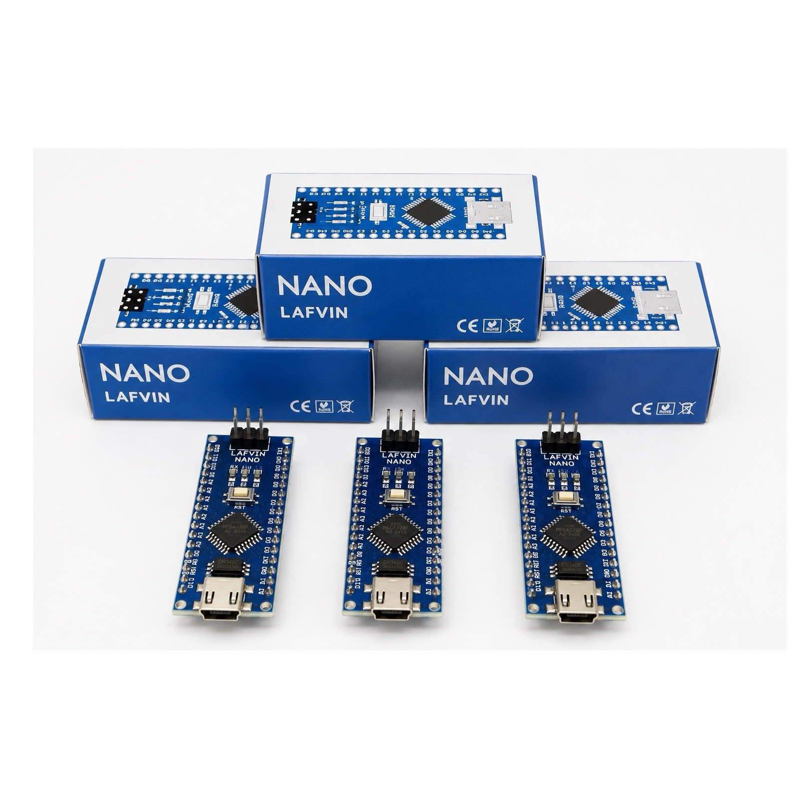 3PCS Nano V3.0 ATmega328P Compatible Board for Arduino CH340 USB