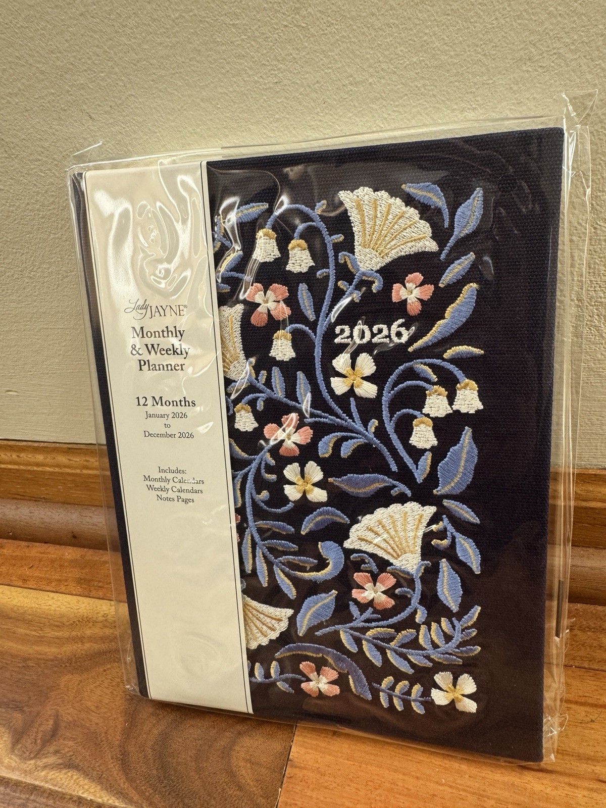 Lady Jayne Monthly & Weekly Planner 12 Months Jan-Dec 2026 Monthly, Weekly Blue