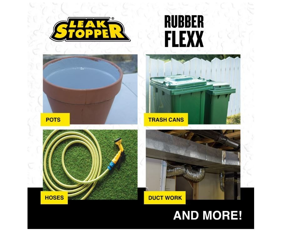 Rubber Flexx Leak Repair & Sealant Spray 18 Oz 100% Flexible Seal 2 Pack