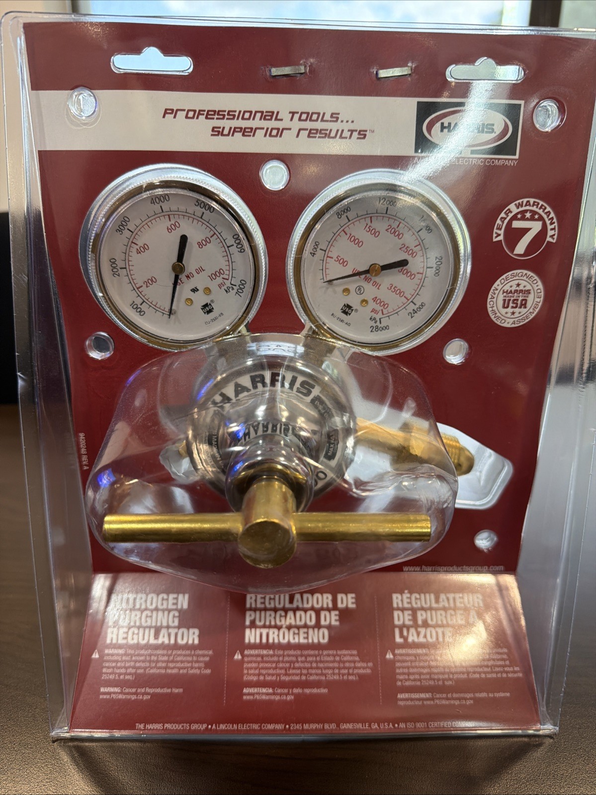 Nitrogen Regulator Harris Tools Lincoln Electric Comp 3000606 25GX-500-580