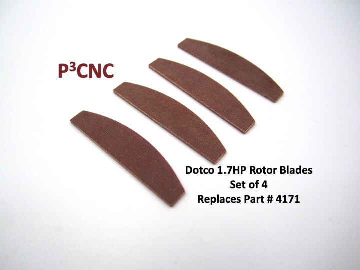 DOTCO 1.7-HP REPLACEMENT ROTOR BLADES – Replaces Part #4171 (4 pieces)