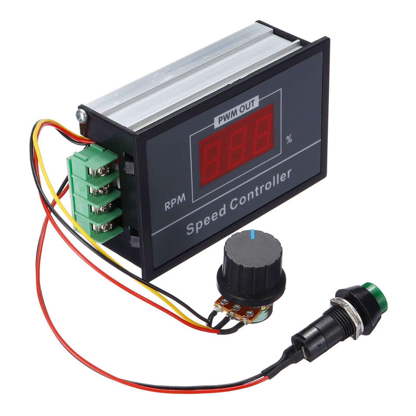 12V 24V 36V 48V 30A PWM DC Motor Speed Controller Digital Display + Switch