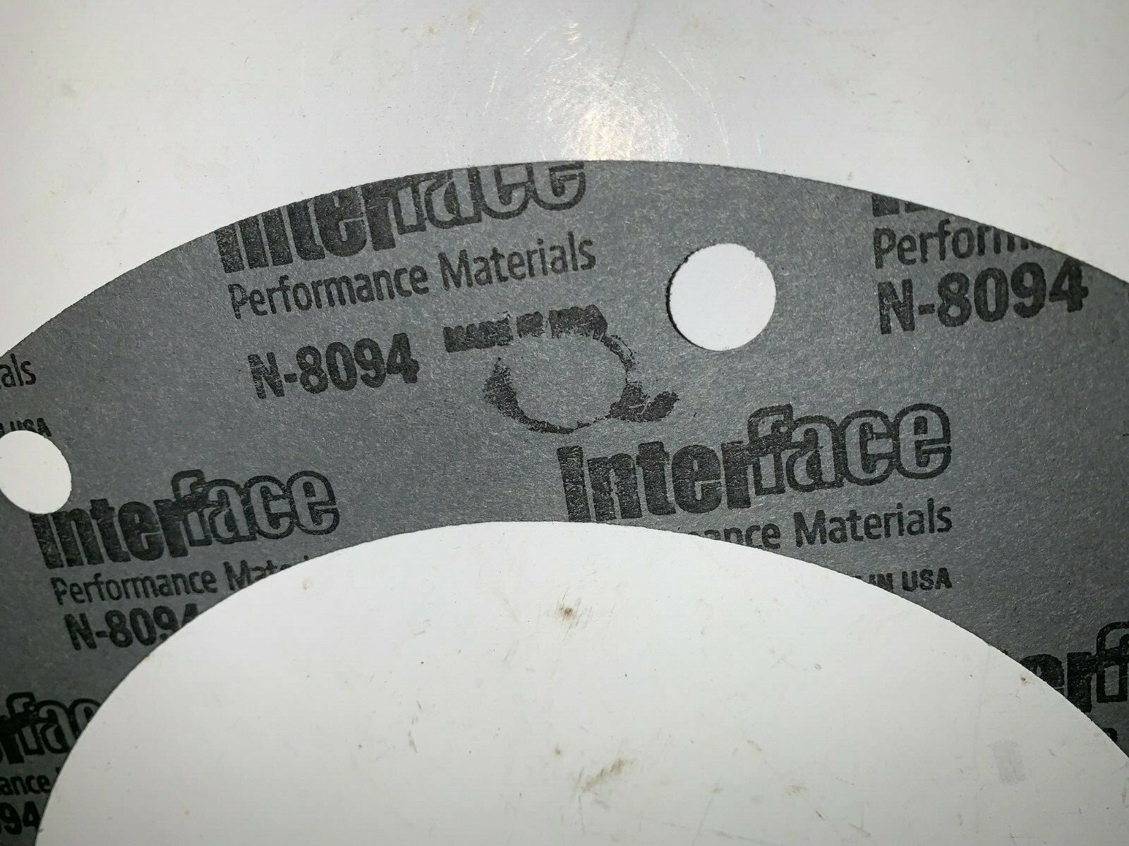 INTERFACE GASKETS, N-8094, 12″ X 9″ OD, 9-3/4″ X 6-1/4″ ID, 3/8″ BHD, LOT OF 7**