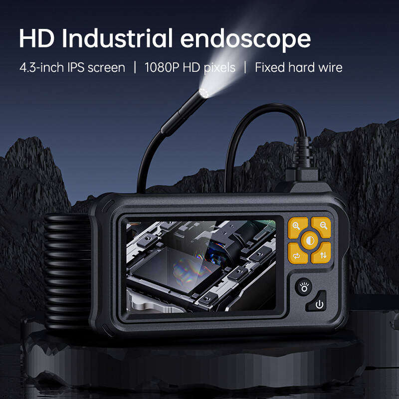 KERUI 8LED IP67 Borescope Camera 1M Flexible Cable 1080P HD 4.3 Inch Display
