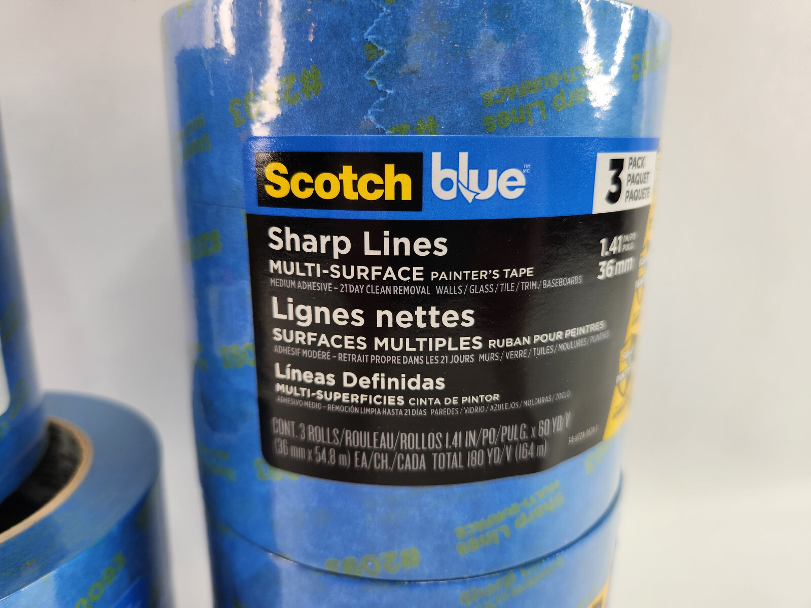 12 Rolls Scotch Blue Painter’s Tape 1.41″ x 60 Yards Sharp Lines 3m 2093