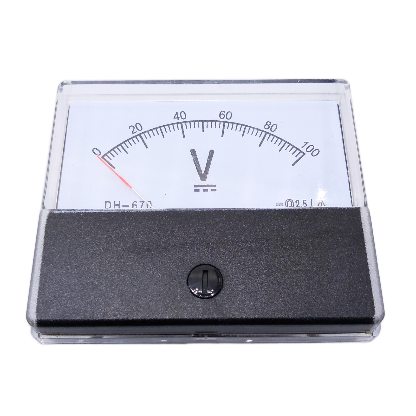 NJ STOCK Analog Panel Volt Voltage Meter Voltmeter Gauge DH-670 0-100V DC