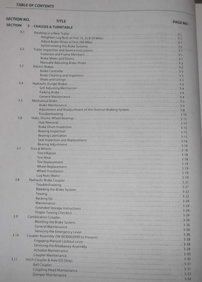 JLG T500J TOW BEHIND BOOM LIFT SERVICE SHOP REPAIR MAINTENANCE MANUAL BOOK