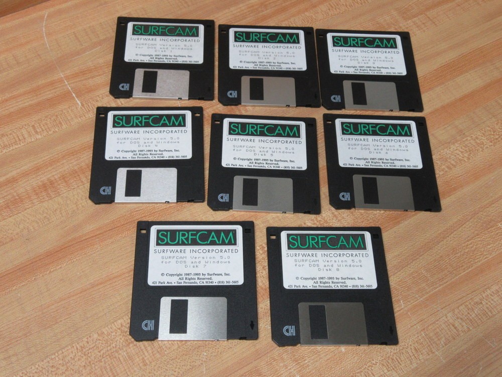 Surfcam Version 5.0 Disc Set