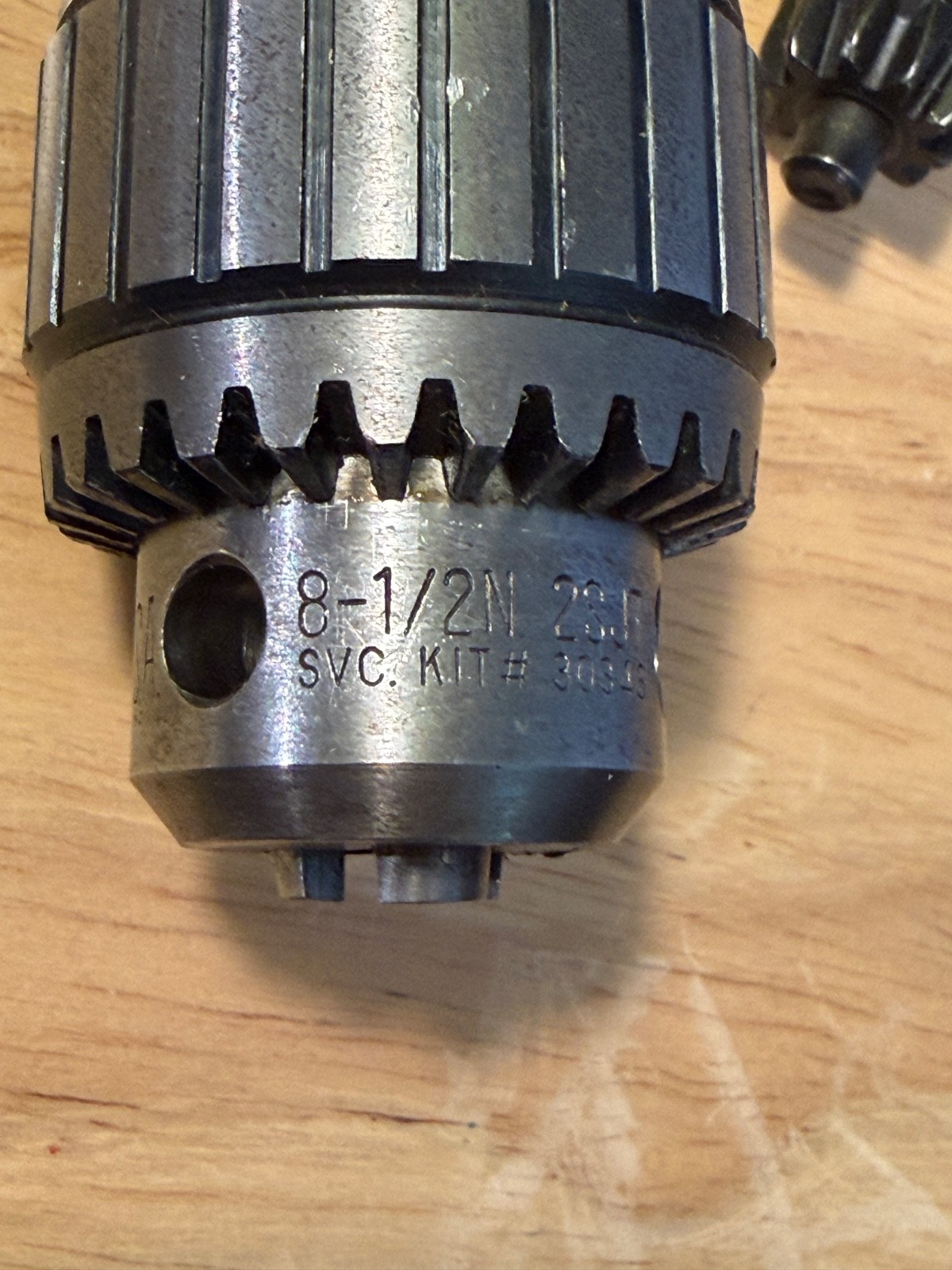 Jacobs 8-1/2N 2SJT Ball Bearing Super Chuck 0-1/4″ Cap 1/2” Shank & Key – NEW
