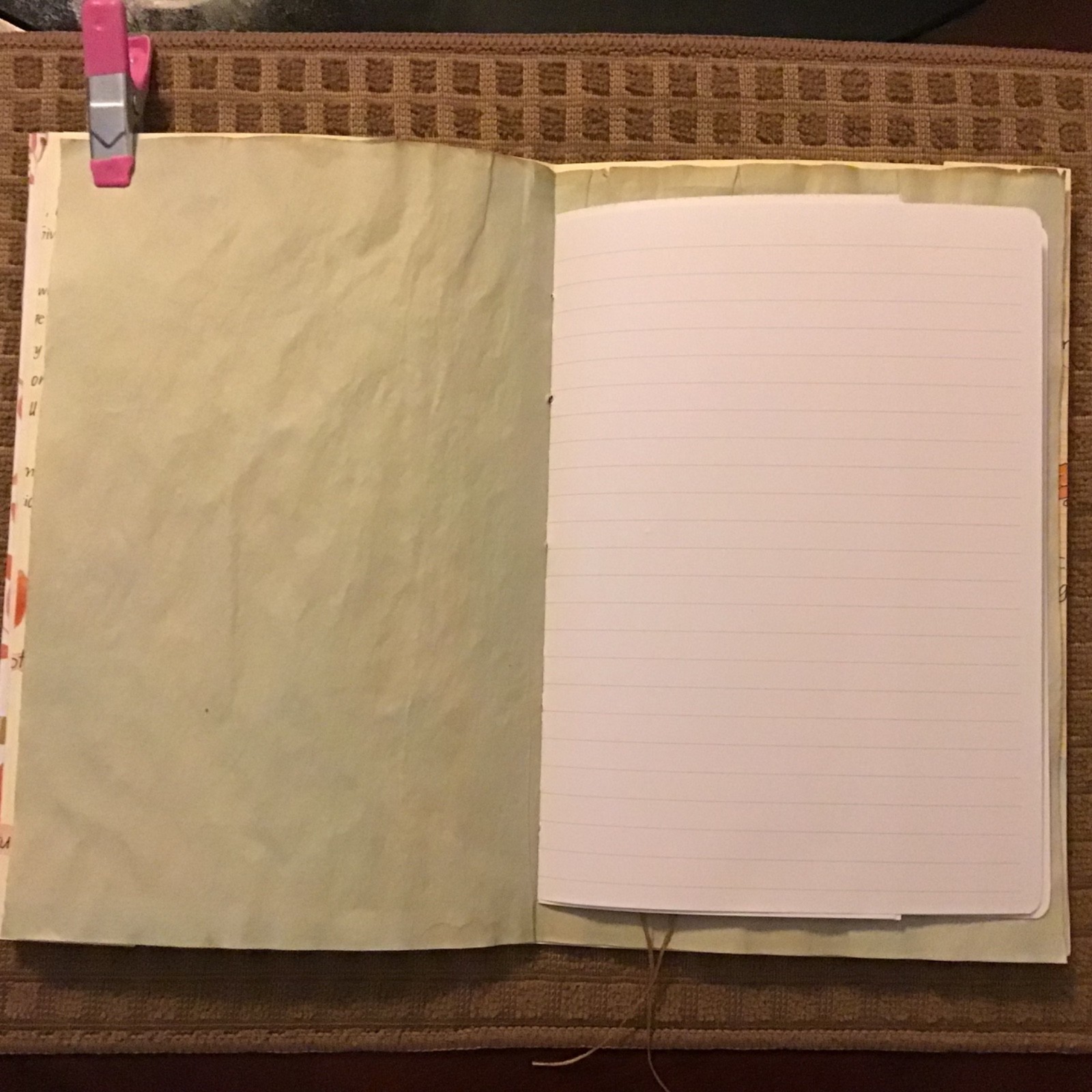 Handmade Junk Journal Naked Junk Journal 9” x 6” Mushroom Print Card Stock Cover