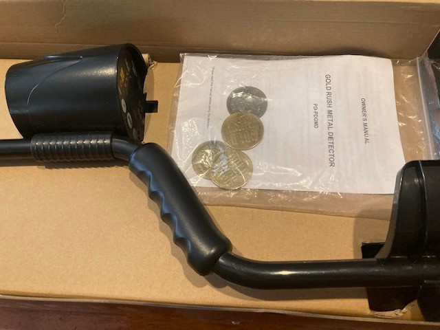 Gold Rush Treasure Finder Metal Detector Open Box Never Used LCD Display