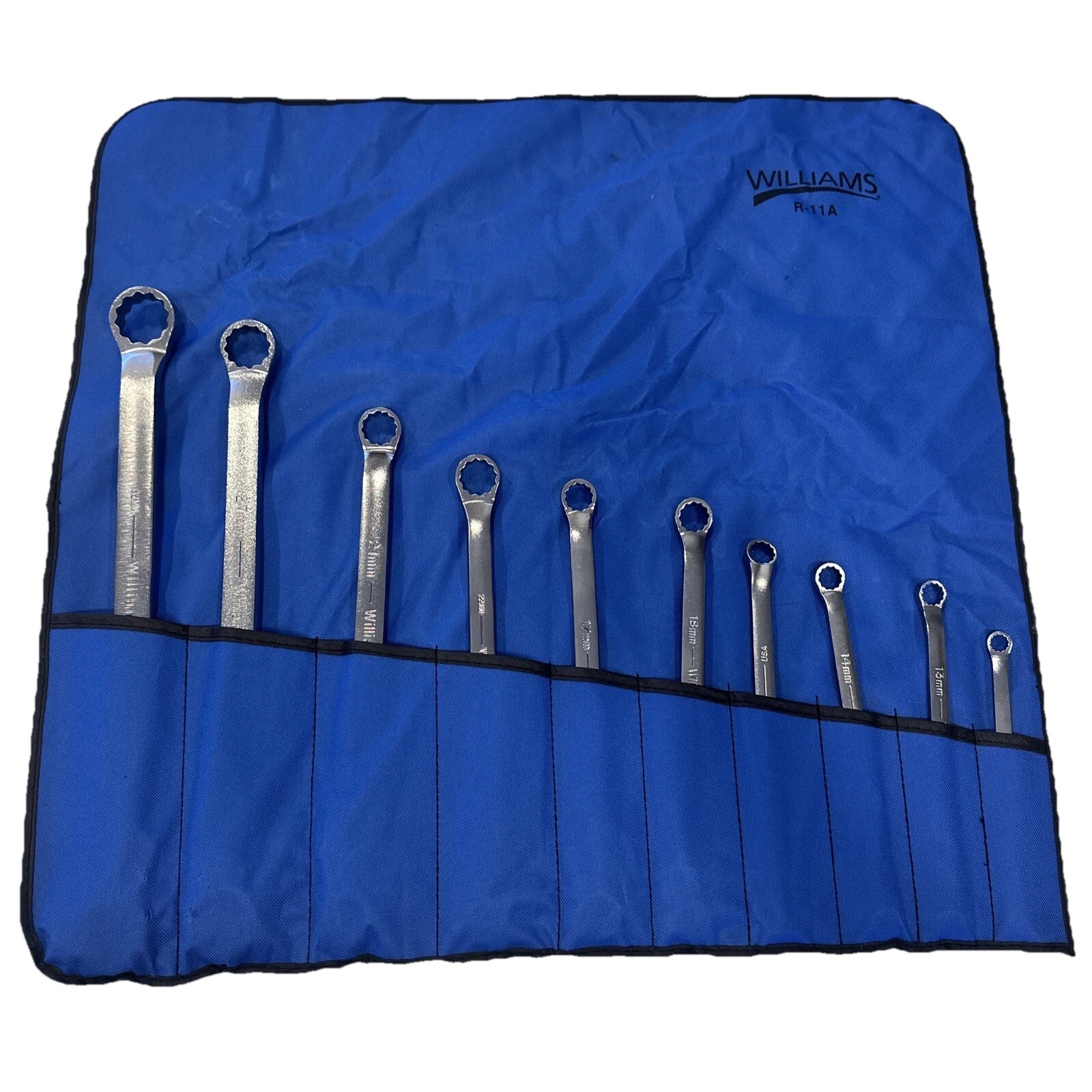 Williams USA 8-32mm 12 Point Double 10° Offset Box End Wrench Set 10pc MWS-BWM10