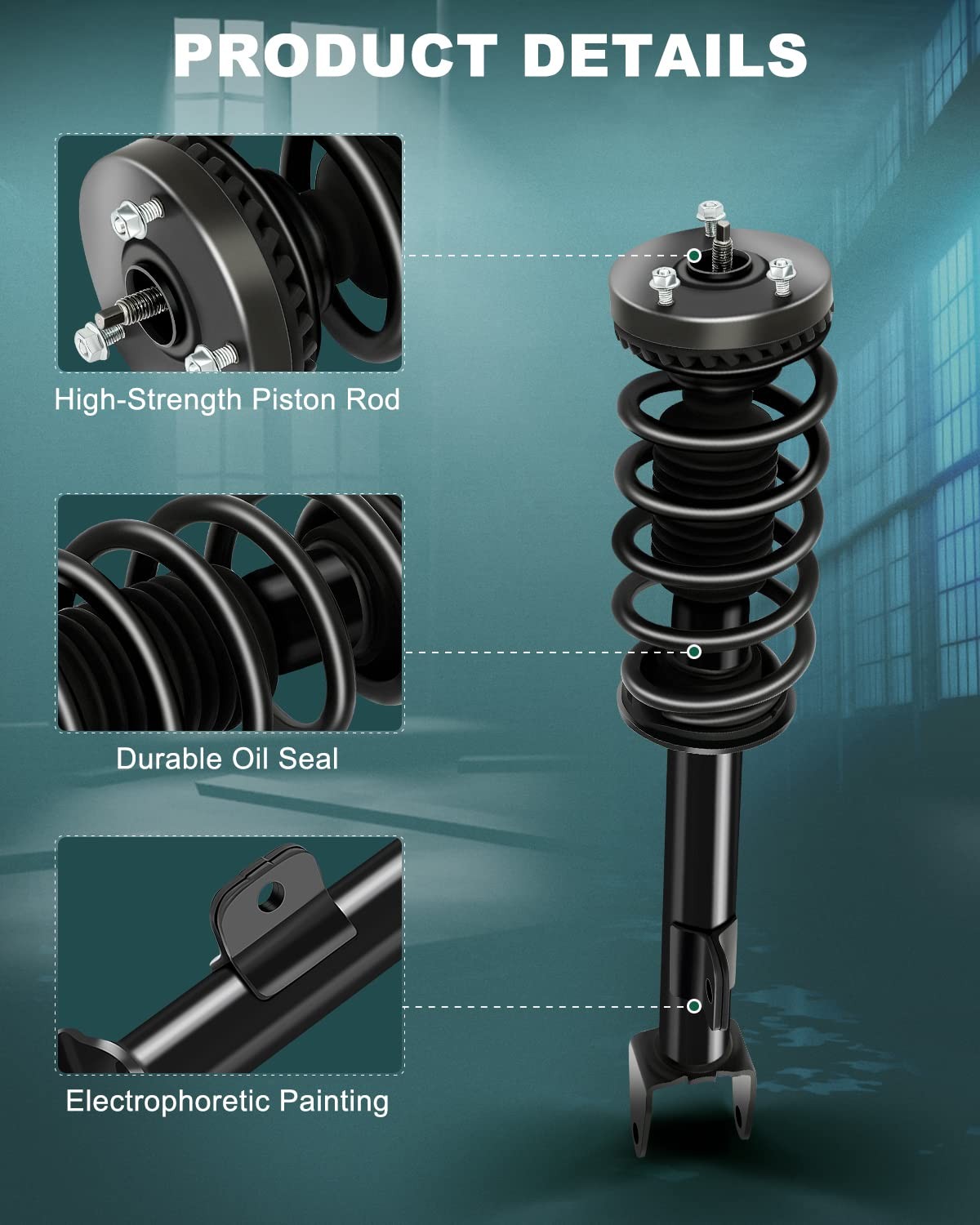 Front and Rear Pair Shocks and Struts for Chrysler 300 RWD 11-17