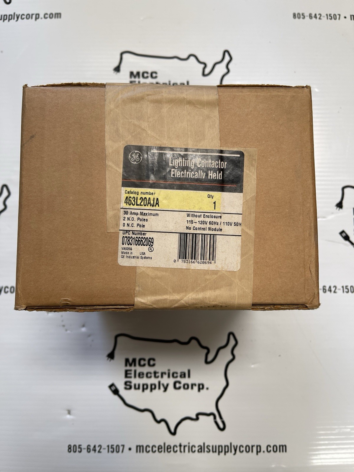 GE Lighting Contractor 463L20AJA 2 N.O. Poles New In Sealed Box