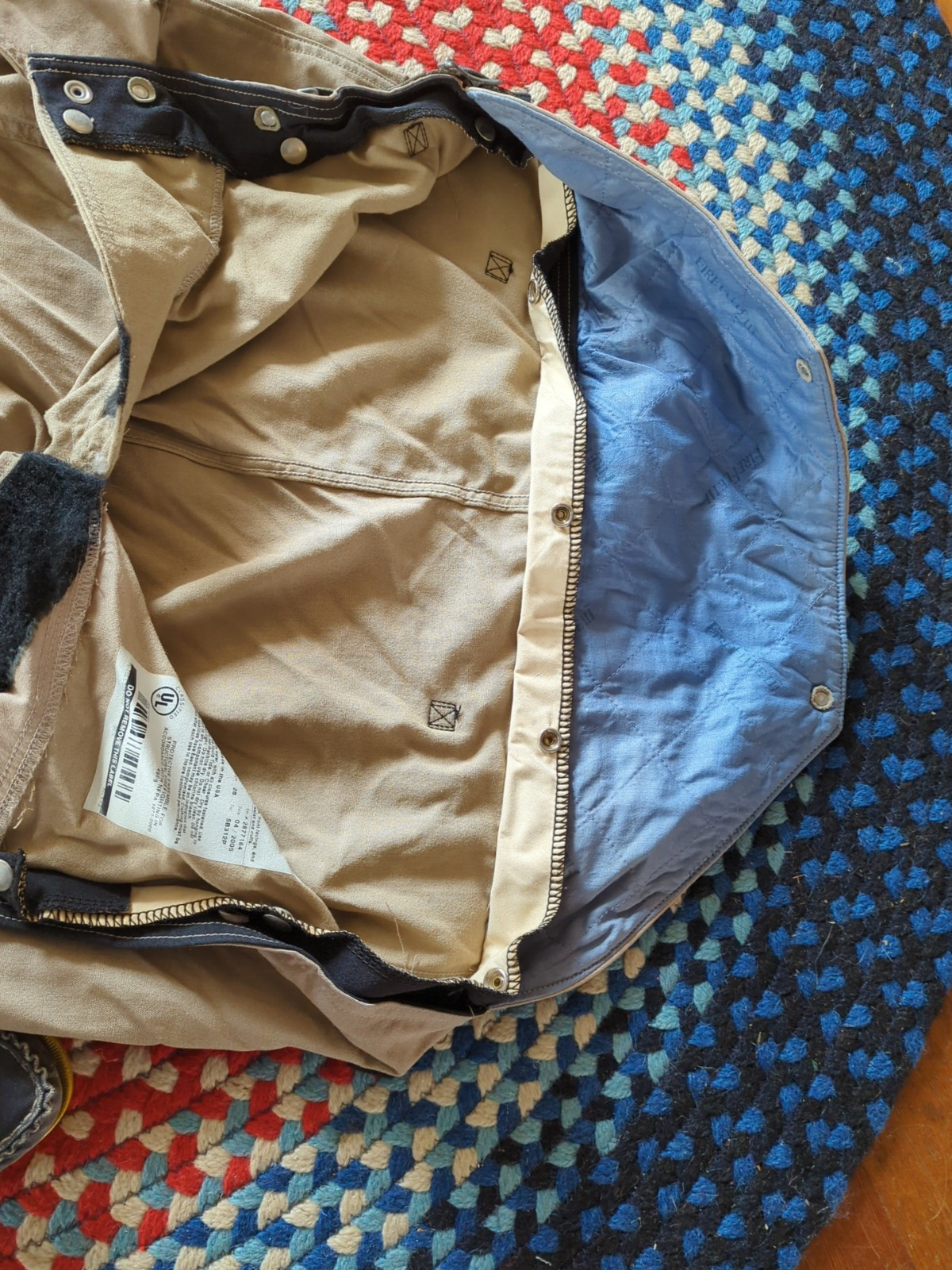Retired Firefighter Gear Turnout Pants FIRE USED Size 44 X 28 SHELL ONLY!!