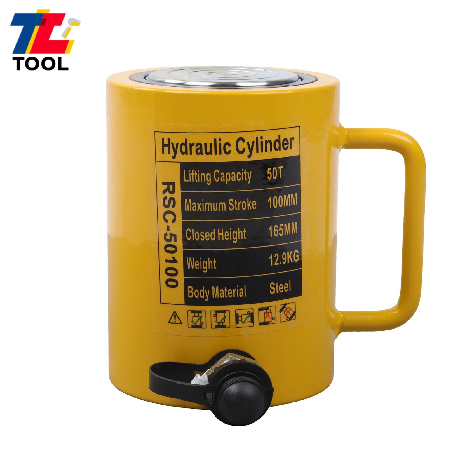 50 Ton 4″ Stroke Hydraulic Cylinder Jack Single Acting Hydraulic Ram Cylinder
