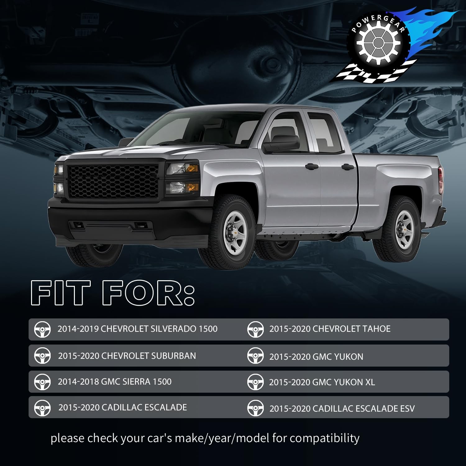 Front Upper & Lower Control Arm Fit for 15-20 Chevy Tahoe