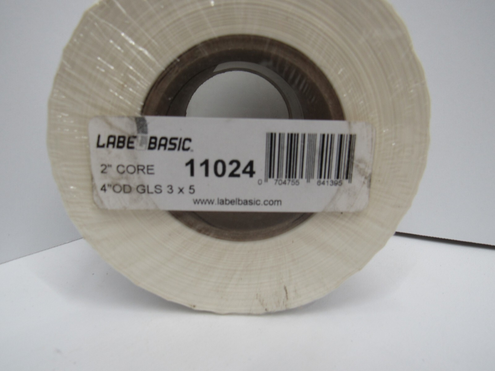 LabelBasic 11024 2″ Core 4″ OD GLS 3″x5″ Labels Roll of 250