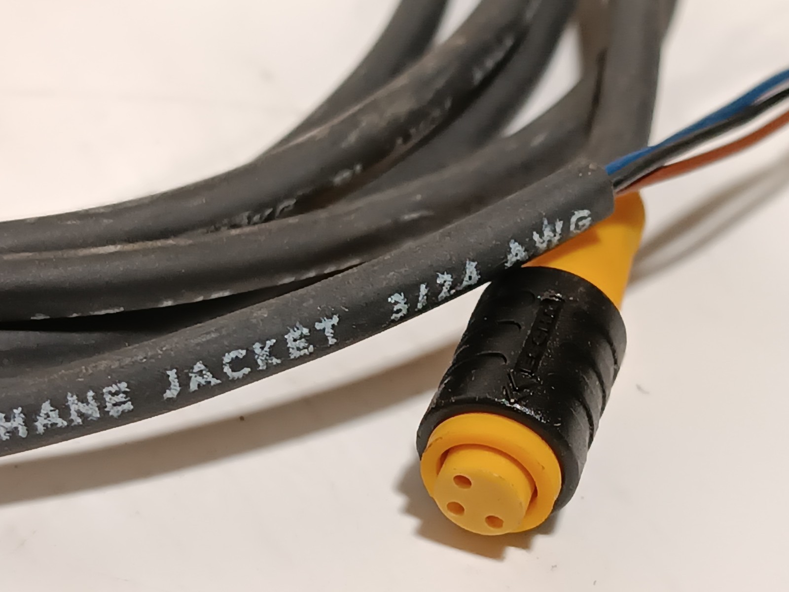 Turck picofast PKG 3Z-2/S90 Single Ended Cordset, M8 Female to Pigtail, 2m
